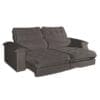 Sofá Retrátil e Reclinável 5 Lugares Vezzo Astro 2.50m – Molas Ensacadas – Veludo Marrom Luxo – Pillow Top 14cm