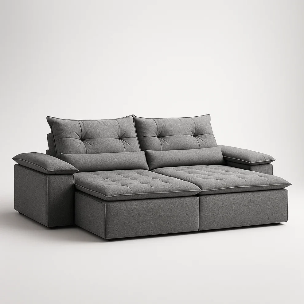assets task 01jxdmzdpwfatv3snmp8rae5py 1749583709 img 0 Sofá Retrátil e Reclinável Âmbar 240 cm – Veludo Jolie Grafite, Pillow 15 cm e Estrutura de Madeira Reflorestada