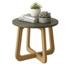 Mesa de Centro Babi - Menta/Carvalho - 59x46