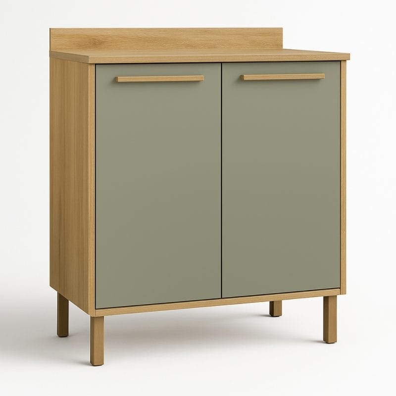 0001 5817 Balcão de cozinha 2 portas Diamantina - Cinamomo/menta - 80x95