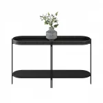 Aparador Toledo Preto 139 cm – Estrutura em MDP/MDF e 4 Pés