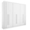 Guarda-Roupa Casal 6 Portas Detroit – 6 Gavetas – 100% MDF – Branco – 2,75 m – Detroit – Ripado