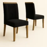 Cadeira Jaspe – Bouclé Terracota – Kit com 2 Unidades