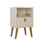 Mesa de Cabeceira Buzio 1 Gaveta - Off White