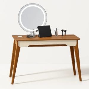 Penteadeira Jazz Led - Nature / Off White