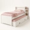 Cama Denver Plus com Auxiliar - Branco - Solteiro