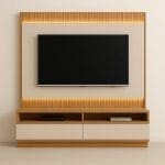 Rack com Painel Baeza com LED – Tuari/Off White – 1,80 m