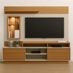 Home Araguaia – Para TV até 60” – Cinamomo/Off White