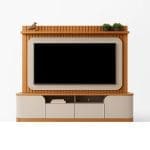 Home Ripado para TVs até 65 Polegadas Amaro - Cedro/Bali