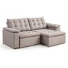 Sofá Retrátil e Reclinável Astreu - Linho  Creme - 200cm