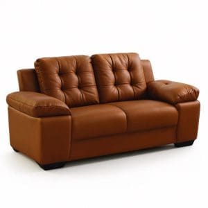 Sofá de 2 Lugares Pitsburgo 157 cm – Corano Terracota, Espuma D33, Molas S e Encosto Desmontável