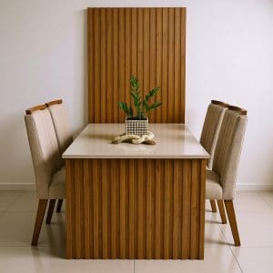 Conjunto Mesa de Jantar Colonia com 4 cadeira Coimbra