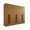 Guarda-Roupa Casal 6 Portas Da Vinci Plus – 6 Gavetas – 100% MDF – Cinamomo – 2,75 m