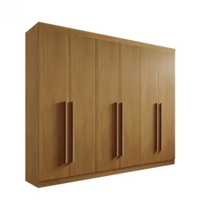 Guarda-Roupa Casal 6 Portas Da Vinci Plus – 6 Gavetas – 100% MDF – Cinamomo – 2,75 m