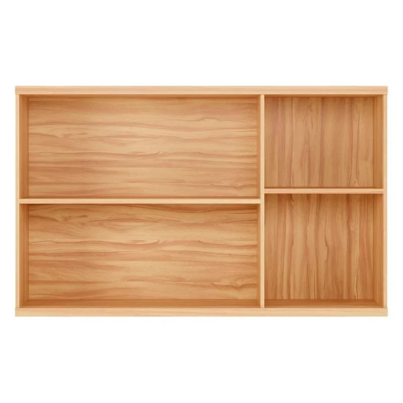 2 1 Armário Aéreo 3 Portas Pandora 120x74 cm – 100% MDF, Porta Canelada