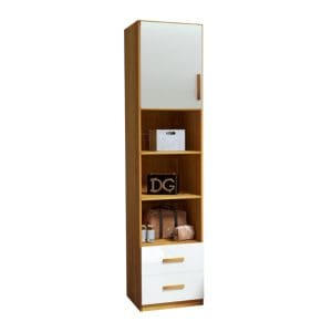 Módulo Criado Sonhare – Naturale/Off White, 100% MDF com Porta e Gavetas em BP