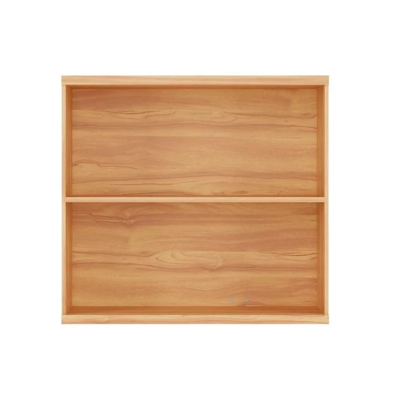 2 Armário Aéreo 2 Portas Pandora 80x74 cm – 100% MDF, Estilo Ripado, Dobradiças Slow Motion