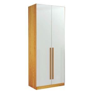 Módulo Guarda-Roupa 2 Portas Sonhare – 230 cm – Naturale/Off White, 100% MDF e Portas BP