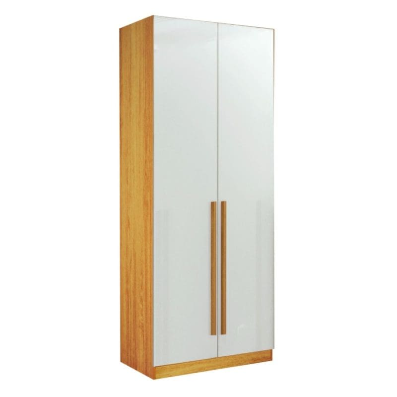 3 Módulo Guarda-Roupa 2 Portas Sonhare – 230 cm – Naturale/Off White, 100% MDF e Portas BP