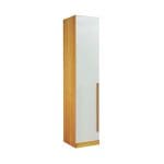Módulo Guarda-Roupa 1 Porta Sonhare – 230 cm – Naturale/Off White, 100% MDF e Porta BP