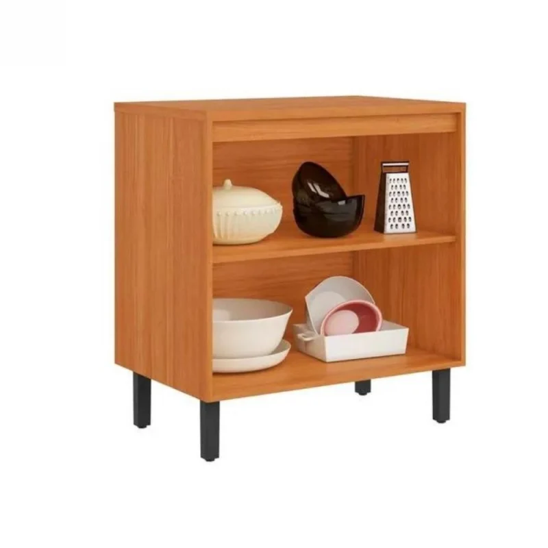841 GG Balco de Cozinha 2 Portas Jpiter 98 Balcão de Cozinha 2 Portas Júpiter - Cinamomo/Off White - 0,80 m