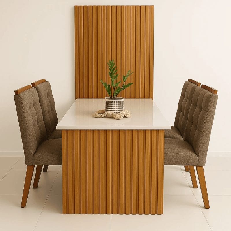 KITS 0000000087 Conjunto Mesa de Jantar Colonia com 4 cadeiras Porto