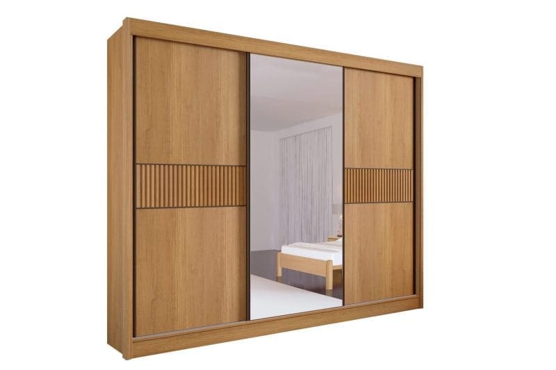 LOS-ANGELES-CINAMOMO-1-scaled LOS ANGELES CINAMOMO 1 scaled 1 Guarda-Roupa Casal 3 Portas Las Vegas – 6 Gavetas – 100% MDF – Cinamomo com Off White ou Cinamomo (Flex) – 2,73 m – Com Espelho