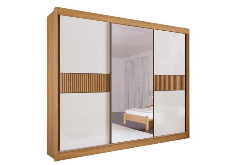 LOS-ANGELES-CINAMOMO-COM-OFF-scaled LOS ANGELES CINAMOMO COM OFF scaled 1 Guarda-Roupa Casal 3 Portas Las Vegas – 6 Gavetas – 100% MDF – Cinamomo com Off White ou Cinamomo (Flex) – 2,73 m – Com Espelho