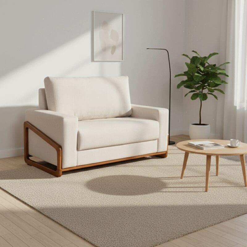 generated image 1762893409102 Sofá 2 Lugares Basilicata - Ravena Areia - 1.50m