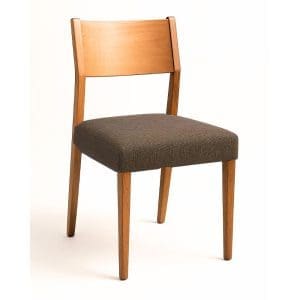 Cadeira Klark Ch. Linho Marrom - Kit com 2 Unidades