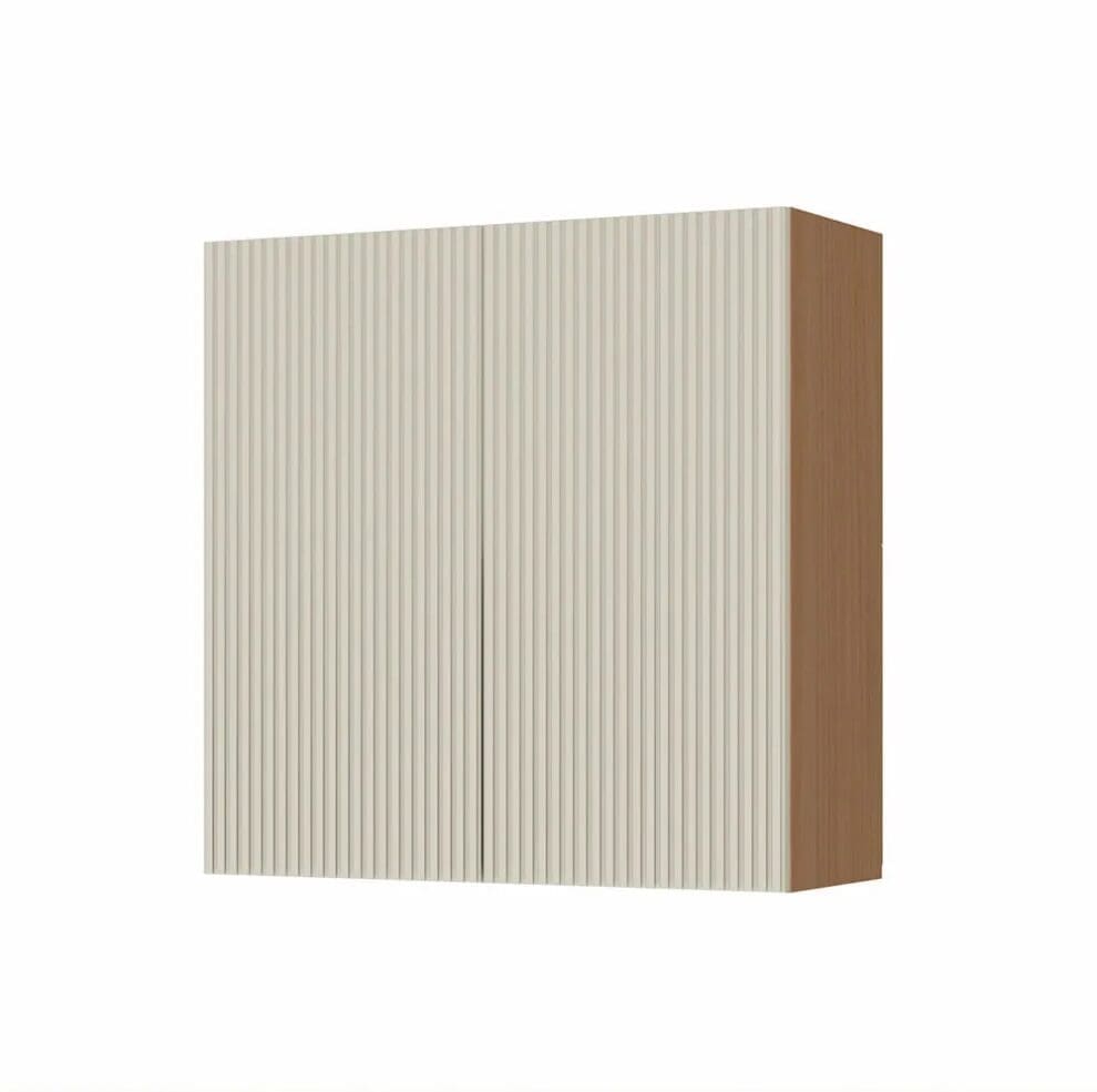 1a0e0c2e 9de2 4e83 8a6b fd235105b2a82024 11 18T14 48 20.356Z Armário de Cozinha Simone Mendes 80 cm – Carvalho/Greige, 100% MDF, Portas Ripadas e Slow Motion