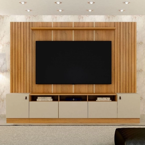 1 G Conjunto Home Central 2 modulos Armenia 56 Home para Tvs até 65 polegadas + 2 módulos Armenia