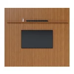 Painel Ripado Trevo com Prateleira e LED – Nature – 1,84 m