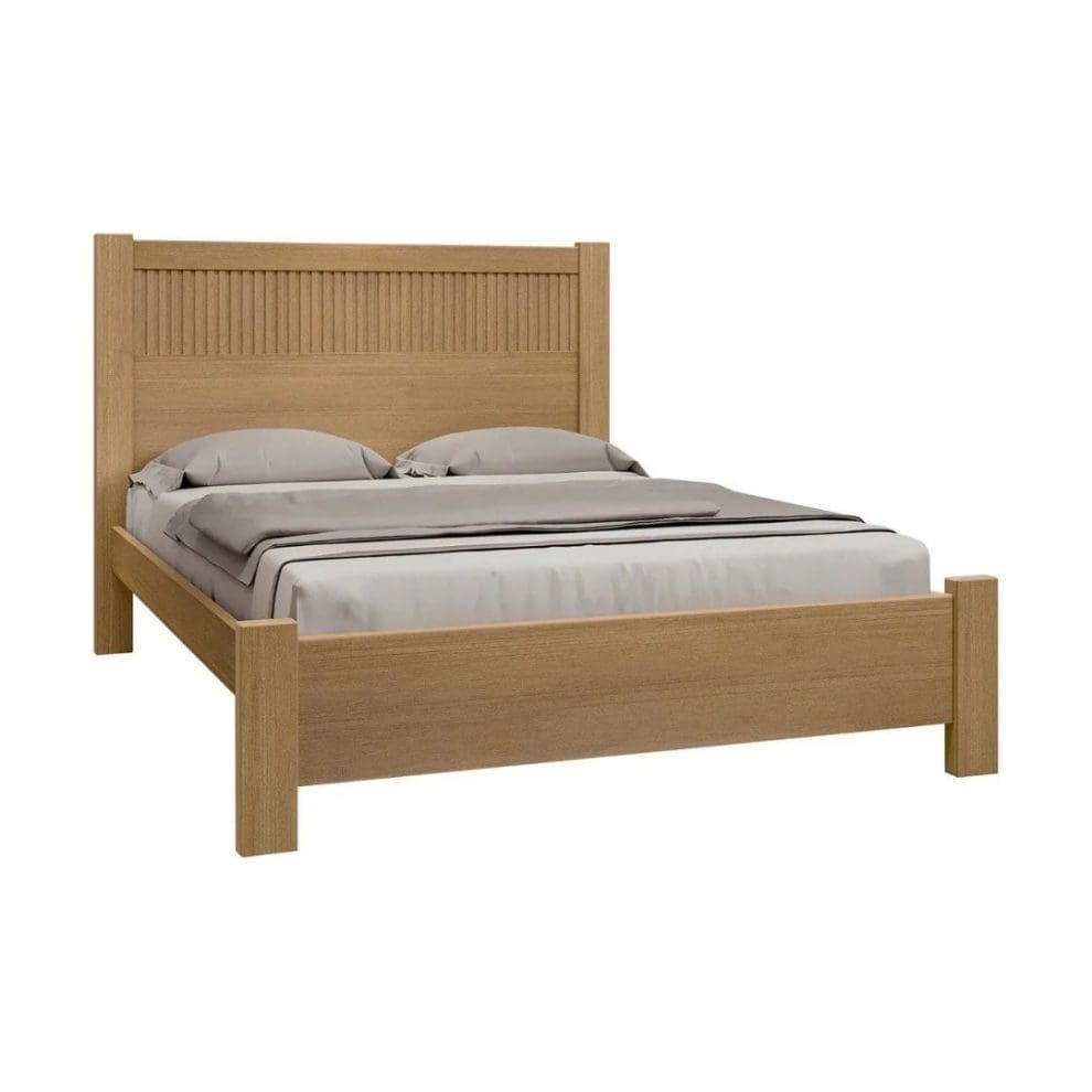 Design sem nome 1 Cama Casal Orlando Plus Ripado – 100% MDF – Cinamomo – 1,53 x 2,00 m