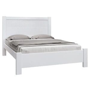 Cama Casal Orlando Plus Ripado - Branco