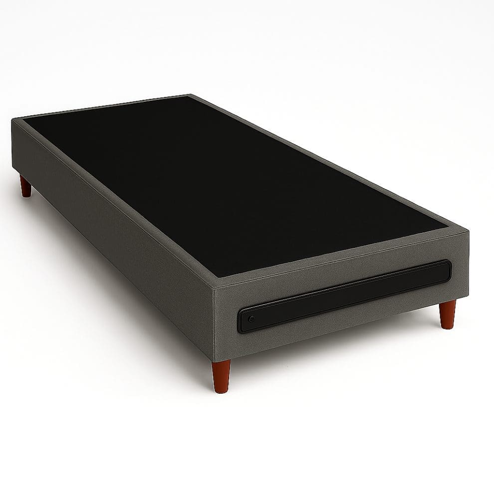 20250729 0837 Retangulo Preto no Topo remix 01k1azcsxte7pvw7f5smy5vb53 Base Box Solteiro Itália 88x198 – Cinza/Preto