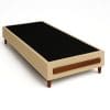 Base Box Solteiro Itália 88x198 – Bege/Marrom