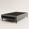Base Box Casal Itália 138x188 – Cinza/Preto