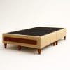 Base Box Queen Bipartido Itália 158x198 – Bege/Marrom