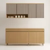 Conjunto de Cozinha Simone Mendes 4 Peças 200x228 - Carvalho/Greige