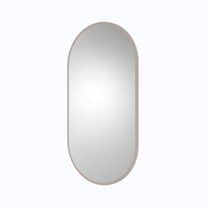 Espelho Bello Red Off White – Oval com Moldura em Laca