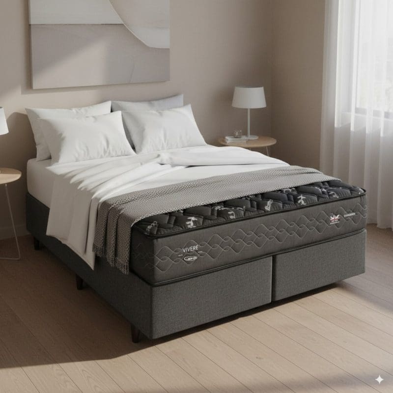 Generated Image September 08 2025 11 07AM Colchão Queen Melbourne – Molas Maxspring – Pillow Top One Side – Ecospuma® – 158x198x27 cm