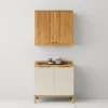 Conjunto de Cozinha 2 Peças Pandora – 80 cm – Amêndoa/Off White