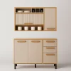 Conjunto de Cozinha 2 Peças Júpiter 1,20 m – Cinamomo/Off White