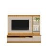 Conjunto Rack + Painel + 1 Módulo Lateral Baeza 2,38 m para TV até 70” – MDP/MDF com Painel Ripado e LED