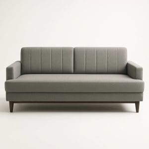 Sofá de 3 Lugares Roma 188cm - Cheneli Linho Cinza