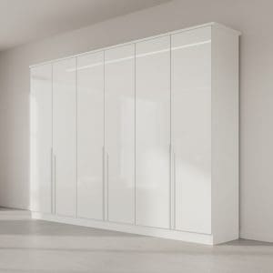Guarda-Roupa Casal Bianca – 6 Portas – 6 Gavetas – 100% MDF – Branco – 2,30 m