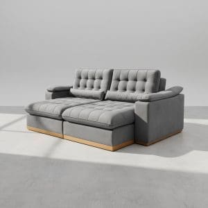Sofá Retrátil e Reclinável Coliseu – 2,50 m – Cinza – Molas Ensacadas e Espuma Soft28