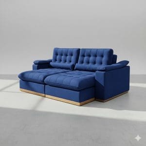 Sofá Retrátil e Reclinável Coliseu – 2,50 m – Azul – Molas Ensacadas e Espuma Soft28