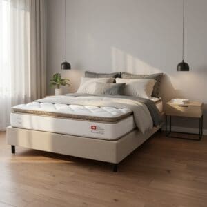 Cama Box Prime Com Colchão York Molas Ensacadas - Casal(138x188)